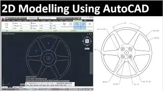 2D drawing using AutoCAD: Drawing 2