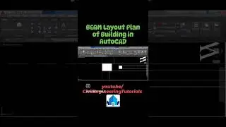BEAM Layout Plan of Building in AutoCAD  