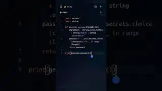 Generate a strong dynamic password in python using secrets and string 