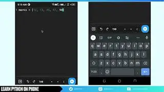 Python on Phone 17: How to define lists in Python | 