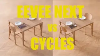 Blender 4.2 | EEVEE Next vs Cycles | Geometry Node | Procedural Table