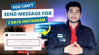 You Can't Send Message For 3 Days Instagram | Fix instagram You can't Send Message For for 3 Days