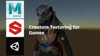 3D Creature Texturing for games in Substance Painter and Unity - Lesson 1 / 17
