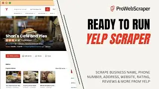 Ready to Run Yelp Scraper