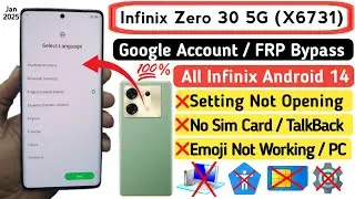 Infinix Zero 30 5G FRP Bypass Android 14 | Infinix Android 14 FRP Bypass | Setting Not Opening