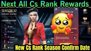 Today Cs Rank Season Confirm Time💎 | Cs Rank All Reward | Upcoming New Heroic T Shirt Confirm