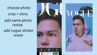 How to edit Vogue cover + viral vogue challenge tiktok video edit