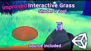 Unity | I made a better Interactive Grass Shader + Tool