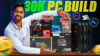 Under 30K PC Build 💻AMD Ryzen 5+16GB RAM+512GB SSD+4GB Graphics Card😯Gaming & Editing PC Build 🚀