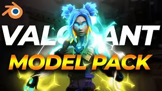 [UPDATED] 3D Valorant Blender Model Pack | FREE DOWNLOAD & TUTORIAL 2025!