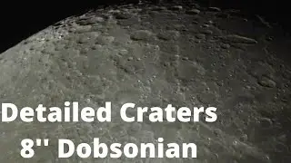Live Detailed Lunar/Moon surface through 8Inch Dobsonian Telescope