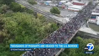 Migrant caravan slogs on through southern Mexico with no expectations from a US-Mexico meeting