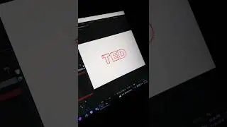 TED Logo animation in after effects. 