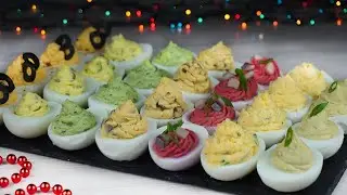 NEW YEAR'S 2022 SNACKS - 8 IDEAS for Stuffed Eggs for the 2022 NEW YEAR'S TABLE