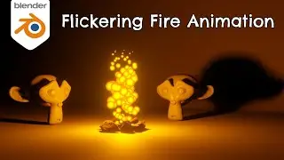 Fire Animation With Flicker Effect | Blender 4.0 Tutorial