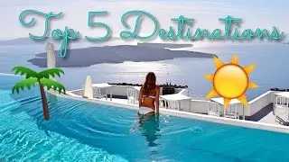 Meine TOP 5 REISEZIELE 🌏 | Hawaii 🌺, Malediven, NYC 🗽, Barcelona 🇪🇸, Kapstadt 🗻 & Santorini ☀️