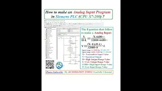 How to make an Analog Input Program/Scaling in Siemens PLC (S7-200) by using 0~32000 integer value?