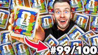 Ich habe 100 WM STICKER PACKS GEÖFFNET & ___ GEZOGEN! 👀⚽️ *zu wild!*