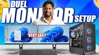 How to Connect Dual Monitors to One PC 💻 | Dual Screen Setup Guide in 2025 | Step-by-Step Tutorial