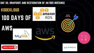 Day 32: RDS Snapshot and Restore | 100 Days of AWS Cloud | KodeKloud Engineer Task
