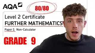 GCSE Further Maths AQA Paper 1 in 20 Minutes!| How to get a Grade 9