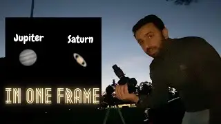 Photographing Great Conjunction of Jupiter and Saturn align live 2020 on a budget telescope