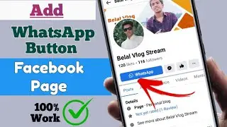 How to Add WhatsApp Button on Facebook Page 2025 || How to Link WhatsApp button on Facebook Page