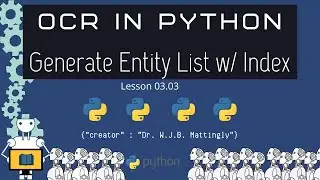 How to Create a List of Named Entities from an Index with OpenCV (OCR in Python Tutorials 03.03)