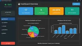 Beautiful Student Management System | Python + MySQL + CustomTkinter