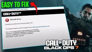 🔧 Black Ops 7 Not Launching Due to DirectX Error | Easy PC Fix