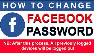 How to change Facebook password and logout from all logged in devices
