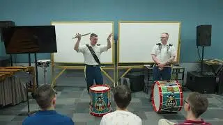 The United States Old Guard Fife & Drum Corps | Drum Clinic | FSU Percussion Studio 2.27.24