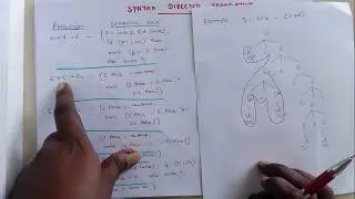 Compiler Design Lec -48 -Syntax Directed Translation (SDT) for Assignment Statements by Deeba Kannan