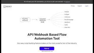 Connect any API or Webhook and write script using Viascoket EBL