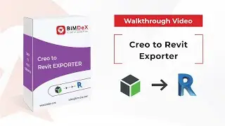How to export Creo model to Revit | Creo to Revit Exporter Walkthrough