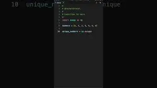 How to get all unique numbers of a Python List!!! 