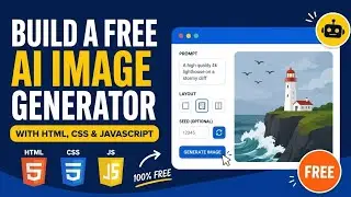 Build a Free AI Image Generator with HTML, CSS & JavaScript | Stable Diffusion Full Tutorial