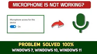 Microphone is not working in PC | How to fix microphone problem in PC  - Full Guide
