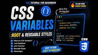 CSS Variables Explained in One Video 🔥 | :root & Reusable Styles | CSS Tutorial for Beginners.