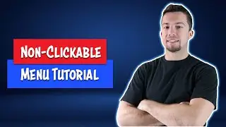 How to Create a Non Clickable Menu Title - WordPress Tutorial