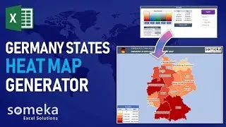 Germany Heat Map Generator | Dynamic Heat Map Excel Template