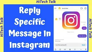 How To Reply A Specific Message In Instagram | instagram message swipe reply