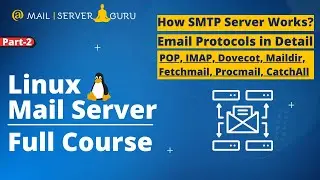 How SMTP Server Works | Email Protocols: POP, IMAP, Dovecot, Maildir, Fetchmail, Procmail, Catchall