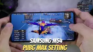 Samsung Galaxy M54 (Exynos 1380 / 120Hz Display) PUBG MAX Setting Gaming test :  FPS, Battery test