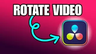 How To ROTATE And AUTO SCALE A Video Clip In Davinci Resolve | Rotate Video Clip In Davinci Resolve