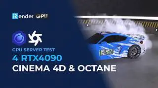 4 RTX 4090 Cinema 4D Octane Render Benchmark | iRender GPU Render Farm