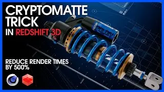 A Cryptomatte trick to get it to render 500% faster in Cinema 4D Redshift on older GPUs.