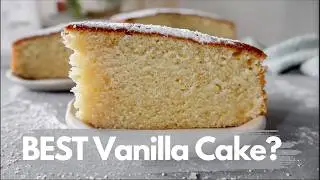 Best Simple Vanilla Cake Recipe with Sour Cream | Easy Sour Cream Vanilla Cake