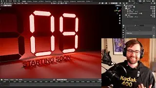 Animating a countdown clock in Blender 4.5 (With live Q&A)