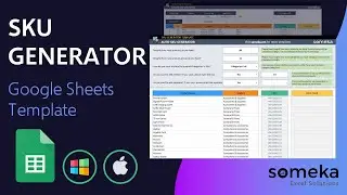 SKU Generator Google Sheets Template | Create Unique Product Identifiers